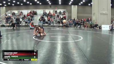 125 lbs Quarters & 1st Wb (16 Team) - Braxton Vest, Indiana Tech vs Daniel Vargas, Doane