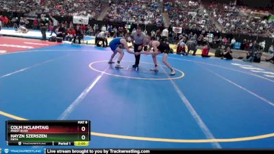 2A 120 lbs Champ. Round 1 - Colm McLaimtaig, Priest River vs Hayzn Szerszen, Firth