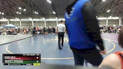 58A Semifinal - Kash Colo, BULLDOG WRESTLING CLUB vs Bennett Gholson, Timberline Youth Wrestling