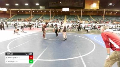 172 lbs Rr Rnd 1 - DeAndre DosAnjos, NM Gold vs Tomas Acosta, Team Oklahoma