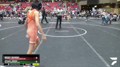 72 lbs Cons. Round 3 - Ethan Jonas, Wichita Wrestling Club vs Brody Romero, Colorado Regulators Wrestling