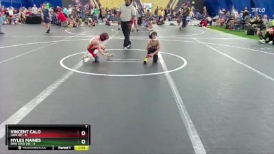 52 lbs Round 3 (8 Team) - Myles Maines, Ohio Gold 24k vs Vincent Calo, Lake WC