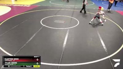 80 lbs Semis & 1st Wrestleback (8 Team) - Tyler Heers, Grand Rapids vs Clayton Wick, Centennial