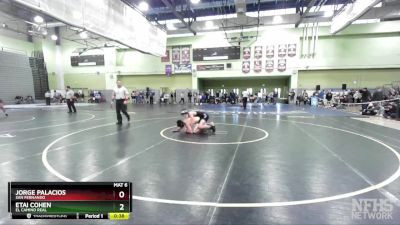 120 lbs 3rd Place Match - Jorge Palacios, SAN FERNANDO vs Etai Cohen, El Camino Real