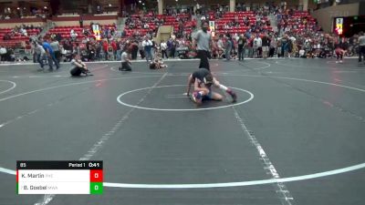 85 lbs Cons. Round 3 - Brock Goebel, MWC Wrestling Academy vs Kale Martin, PHENOM