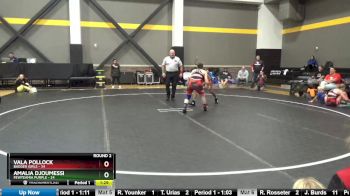 135 lbs Round 2 (4 Team) - Vala Pollock, Badger Girls vs Amalia Djoumessi, FEWTeamIA Purple