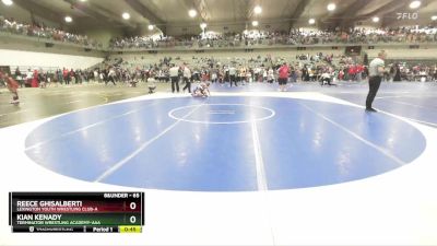 65 lbs Cons. Round 2 - Kian Kenady, Terminator Wrestling Academy-AAA  vs Reece Ghisalberti, Lexington Youth Wrestling Club-A