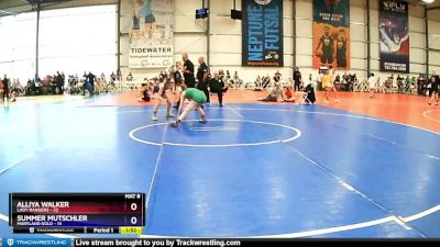 92 lbs Rd# 10- 12:45pm Saturday - Alliya Walker, Lady Rangers vs Summer Mutschler, Maryland Gold