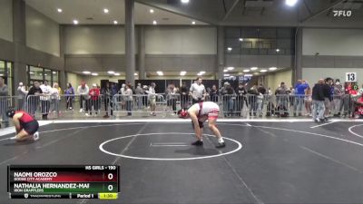 190 lbs Champ. Round 1 - Naomi Orozco, Dodge City Academy vs Nathalia Hernandez-Martinez, Iron Grapplers