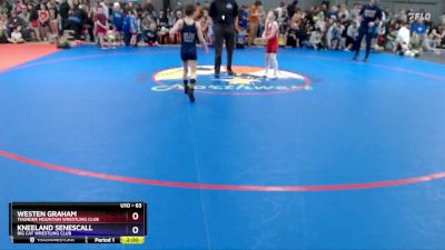 63 lbs Champ. Round 1 - Westen Graham, Thunder Mountain Wrestling Club vs Kneeland Senescall, Big Cat Wrestling Club