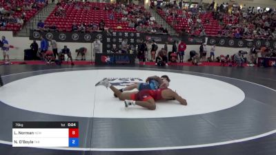 79 kg Cons 8 #2 - Lorenzo Norman, New Jersey vs Nolan O'Boyle, Tar Heel Wrestling Club