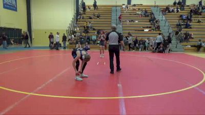 95 lbs Cons. Semi - Jaxon Johnson, LaCrosse Area Wrestlers (LAW) vs Mitchell Williams, Outlaw Wrestling Club