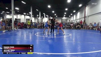 110 lbs Semis & 1st Wrestleback (8 Team) - Mason Todd, Missouri vs Ritchie Trew, South Carolina