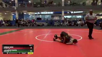 80 lbs Round 1 (4 Team) - Josiah Sims, St. Ed`s vs Leonidas Giatis, Highland