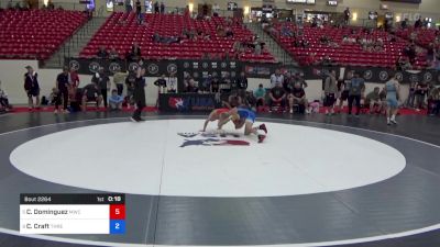 45 kg 7th Place - Cruzer Dominguez, MWC Wrestling Academy vs Cason Craft, Threestyle Wrestling Of Oklahoma