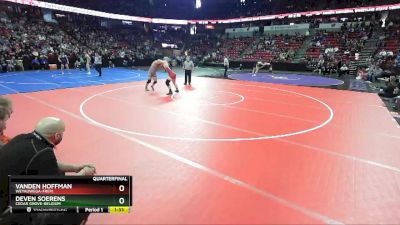 D3-220 lbs Quarterfinal - Vanden Hoffman, Weyauwega-Frem. vs Deven Soerens, Cedar Grove-Belgium