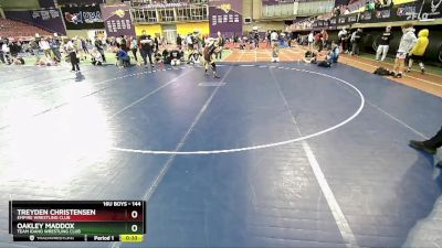 144 lbs Cons. Round 4 - Oakley Maddox, Team Idaho Wrestling Club vs Treyden Christensen, Empire Wrestling Club