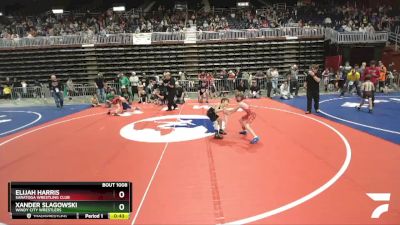 56 lbs Cons. Round 3 - Xander Slagowski, Windy City Wrestlers vs Elijah Harris, Saratoga Wrestling Club