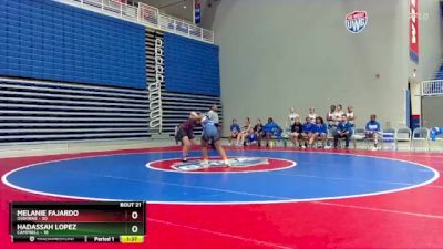 130 lbs 2nd Wrestleback (16 Team) - Hadassah Lopez, Campbell vs Melanie Fajardo, Osborne