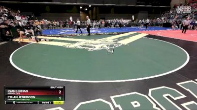 6A - 132 lbs Quarterfinal - Ethan Jenkinson, Shawnee Mission East vs Ryan Heiman, Garden City