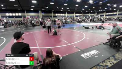 116 lbs Semifinal - Hailey Worden, Gold Rush Wr Acd vs Kira Wicklund, Ascend Wr Acd