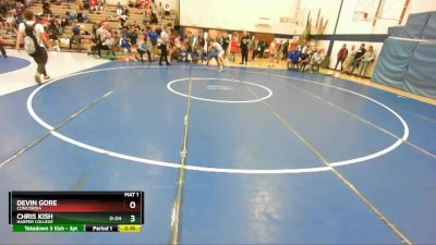 125 lbs Cons. Round 3 - Devin Gore, Concordia vs Chris Kish, Harper College