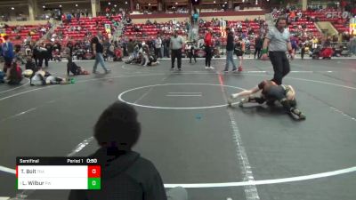 67 lbs Semifinal - Landon Wilbur, Predator Wrestling vs Trevor Bolt, Trailhands