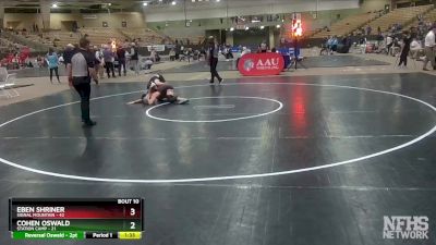 150 lbs 2nd Wrestleback (8 Team) - Cohen Oswald, Station Camp vs Eben Shriner, Signal Mountain