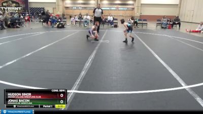 52 lbs Cons. Semi - Hudson Sinor, Higher Calling Wrestling Club vs Jonas Bacon, Grindhouse Wrestling