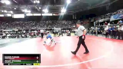 3A 106 lbs Cons. Round 2 - McKay Stocking, Sugar-Salem vs Kaiser Purser, South Fremont