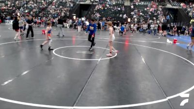 94-102 lbs Cons. Round 3 - Brett Larson, Sutherland Youth Wrestling vs Eddie Minardi, Jr. Cougars