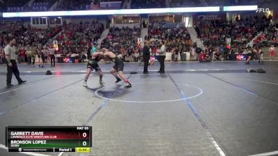 150 lbs Cons. Round 2 - Garrett Davis, Lawrence Elite Wrestling Club vs Bronson Lopez, Derby