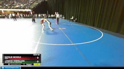 100 lbs Quarterfinal - London Vermillion, Braided Brutes Wrestling vs Natalie Nichols, Iowa