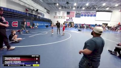 70 lbs Round 2 - Tracen Barton, Riverton USA Wrestling vs Maddox Horner, Natrona Colts Wrestling Club