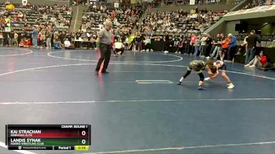 65 lbs Champ. Round 1 - Landis Synak, Norris Wrestling Club vs Kai Strachan, Nebraska Elite