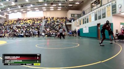 190 lbs Cons. Round 4 - Cort Zahorchak, OLMSTED FALLS vs AIDEN CARLISLE, CLEVELAND HEIGHTS