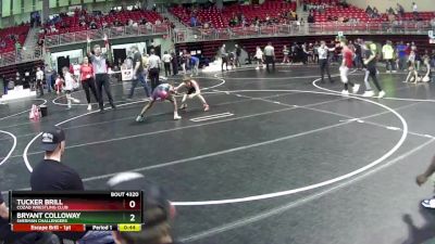 85 lbs Semifinal - Tucker Brill, Cozad Wrestling Club vs Bryant Colloway, Sherman Challengers