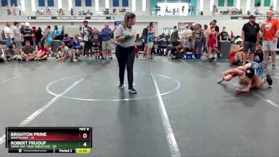 84 lbs Round 2 - Brighton Prine, Unattached vs Robert Frijouf, Tampa Bay Tiger Wrestling