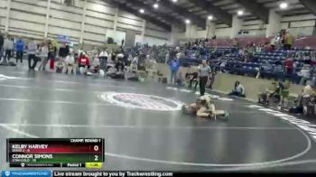 87 lbs Champ Round 1 (16 Team) - Connor Simons, Utah Gold vs Kelby Harvey, Idaho 2