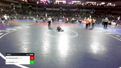 80 lbs Round Of 32 - Blake Sokolowski, Overtime vs Aidan Anasto, Jersey 74