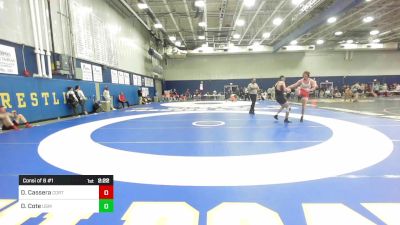 165 lbs Consi Of 8 #1 - Daniel Cassera, Cortland vs Derek Cote, Southern Maine