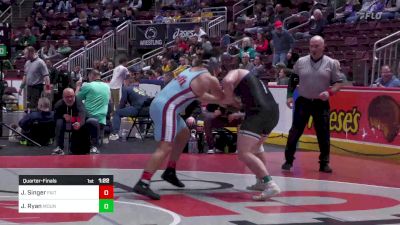 215 lbs Quarterfinal - Jason Singer, Faith Christian vs Josh Ryan, Mount Union