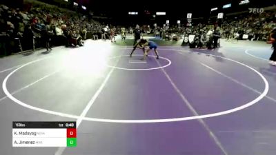 113 lbs Consi Of 8 #1 - Kekoa Madayag, Novato (NC) vs Adrian Jimenez, Marina (SS)