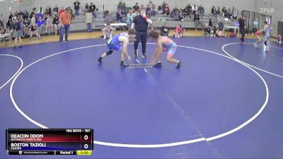 157 lbs Cons. Semi - Deacon Odom, HotShots Wrestling vs Boston Tazioli, Crater