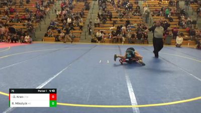 75 lbs Round 2 - Dreyton Kren, Crass Trained Wrestling vs Rocco Mikolyzk, MN Elite