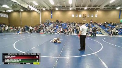 72 lbs Cons. Semi - Jocee King, Top Of Utah vs Kynlee Douglas, Bear River Junior High