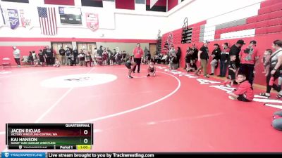 71 lbs Quarterfinal - Kai Hanson, Scrap Yard Garage Wrestling vs Jacen Riojas, Victory Wrestling-Central WA