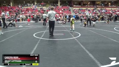 70 lbs Champ. Round 2 - Grant Lottmann, SlyFox vs Carsten Reiss, Keystone Kids Wrestling