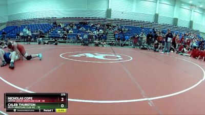 275 lbs Finals (2 Team) - Nicholas Cope, Center Grove Wrestling Club vs Caleb Thurston, Delta Wrestling Club Inc.