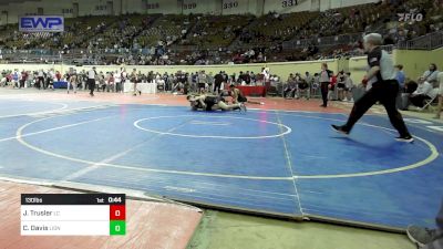 130 lbs Consi Of 16 #2 - Jack Trusler, Lincoln Christian vs Corbin Davis, Lions Wrestling Academy